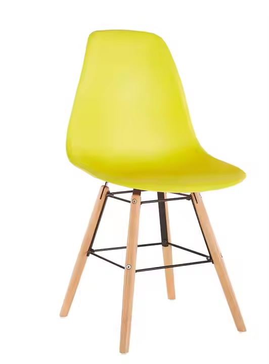 Esszimmerstuhl aus Leder mit verchromten Beinen