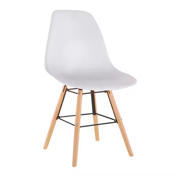 Leather Chromed Legs Dining Chair
